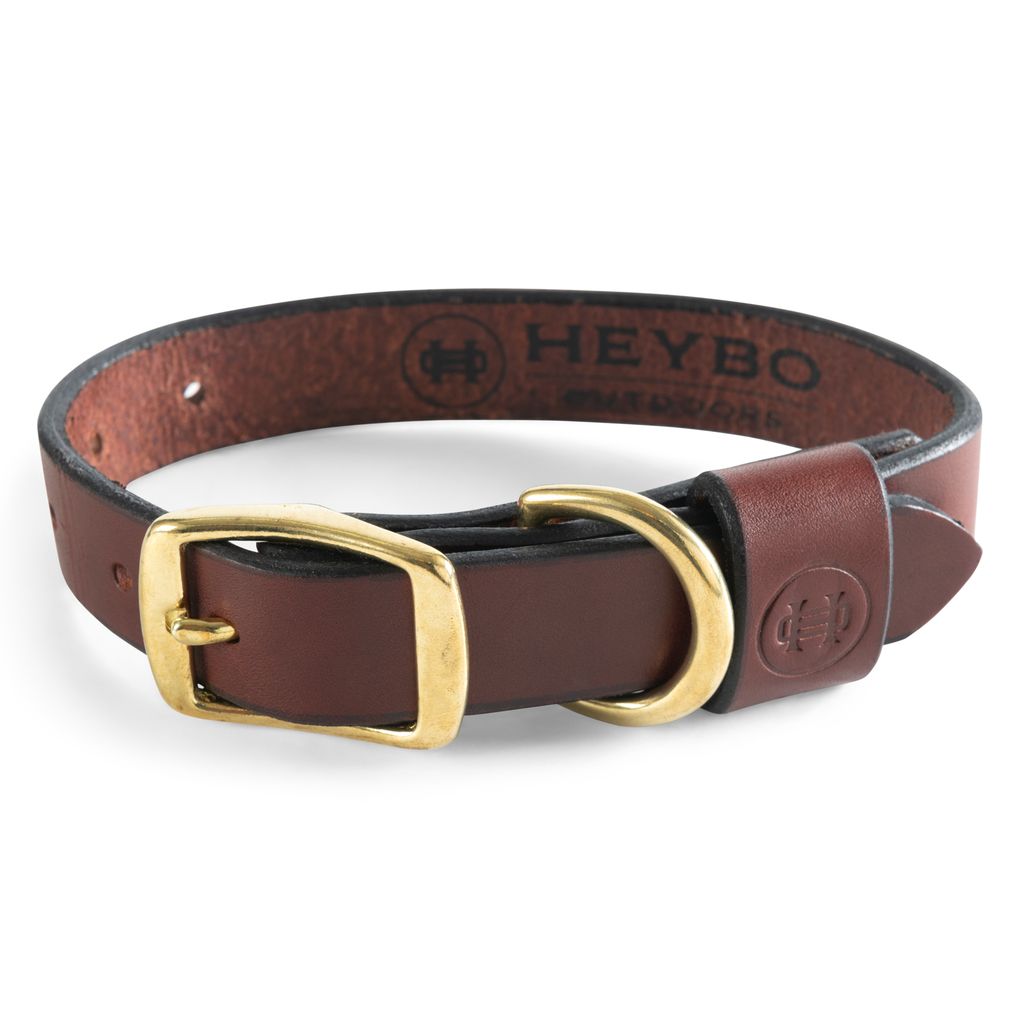 Leather Dog Collar - Brown