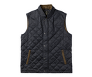 Warner Quilted Vest: Black