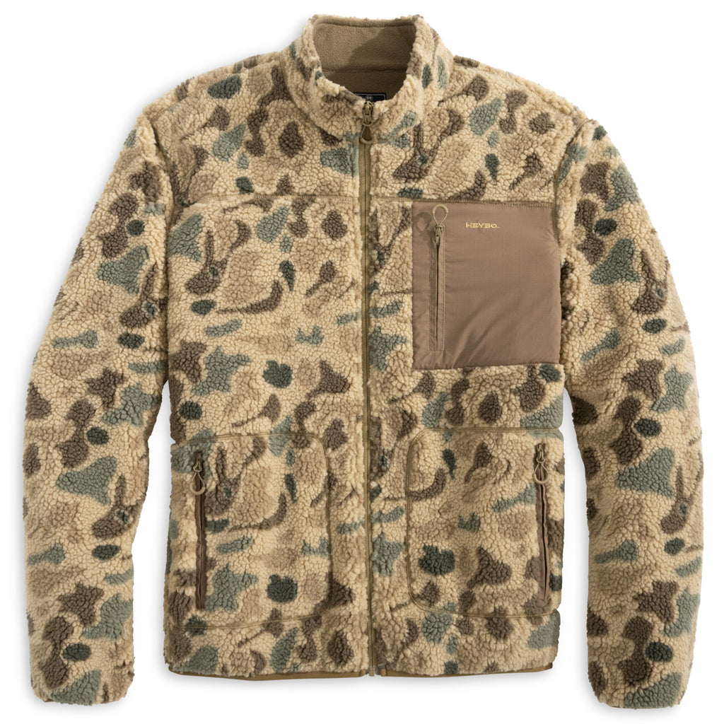 Flyer Sherpa Jacket: Heybo Traditions Camo