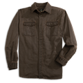 Keel Antique Cotton Button Down: Brown