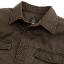 Keel Antique Cotton Button Down: Brown