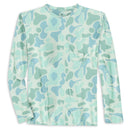Occeanside Crewneck Youth: Green Ocean Camo