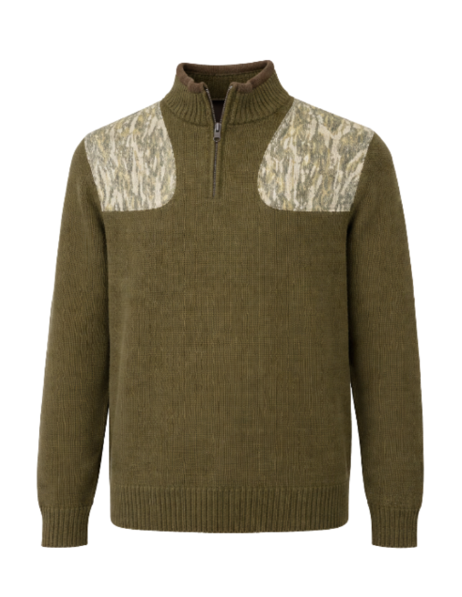 Uplander 1/4 zip: Olive-Bottomland