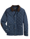 Evans Quilted Jacket: Navy