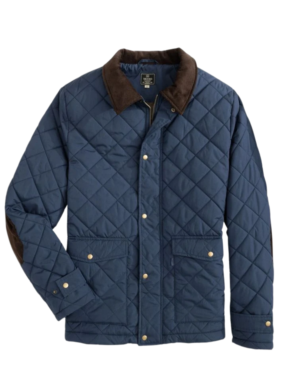 Evans Quilted Jacket: Navy